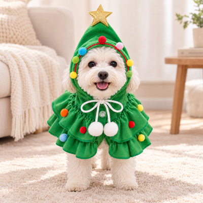 Christmas Tree Pet Cape