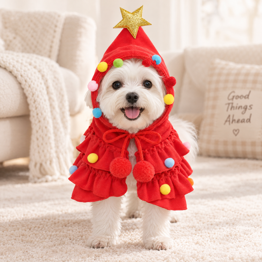Christmas Tree Pet Cape