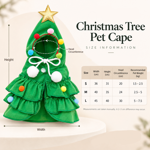 Christmas Tree Pet Cape