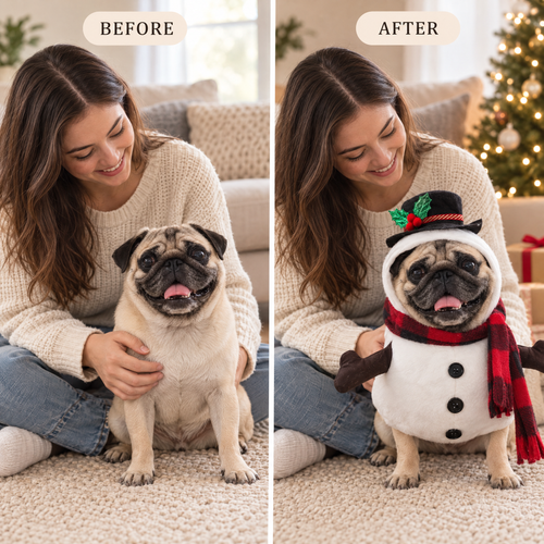 Snowman Pet Costume